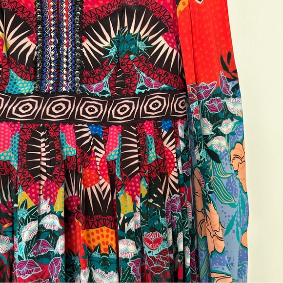 Anthropologie Bhanuni by Jyoti Ronika Beaded V-Neck Maxi Dress - Picture 14 of 16